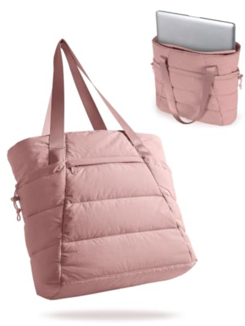 Lightweight Puffer Tote Bag for Work Travel School